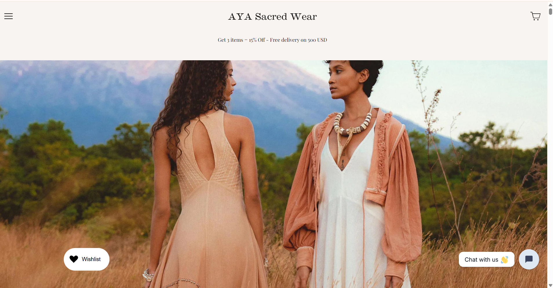 Proyek Website Aya Sacred Wear